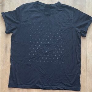 Men's Black Graphic T-Shirt